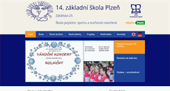 Desktop Screenshot of 14zsplzen.cz