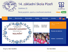 Tablet Screenshot of 14zsplzen.cz